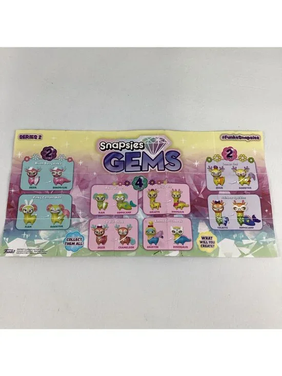 Funko Snapsies Gems Spring Wave Collection Figures Deer Ram Griffin Giraffe Lot - Picture 2 of 9